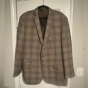Brown Paisley and Gray men’s blazer